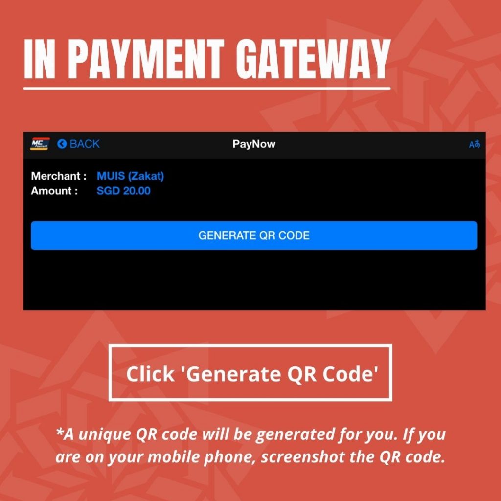 Zakat PayNow Step 3